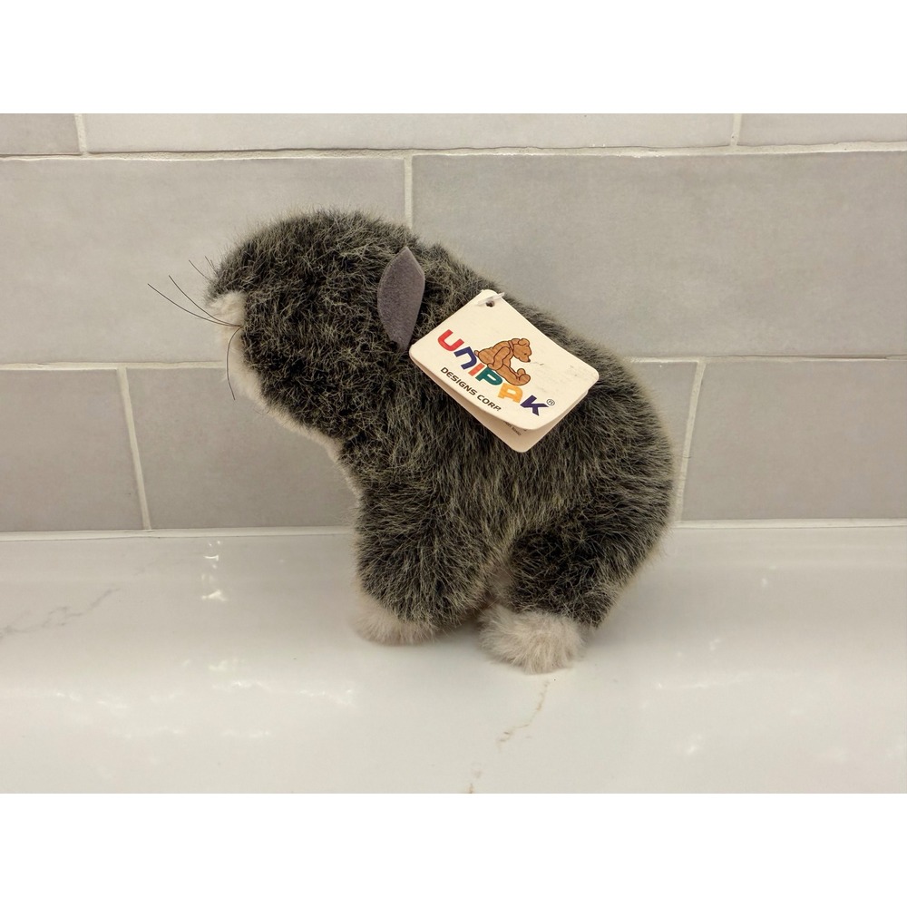 Unipak Plush 5" Pika Stuffed Animal 2911 Gray White Realistic Wildlife NWT